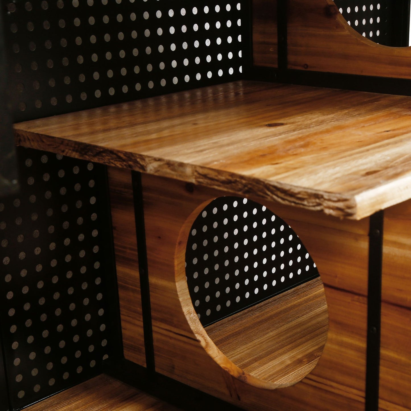 55.12 "Spacious Cat House with Tempered Glass, for Living Room, Hallway, Study and Other Spaces image 12