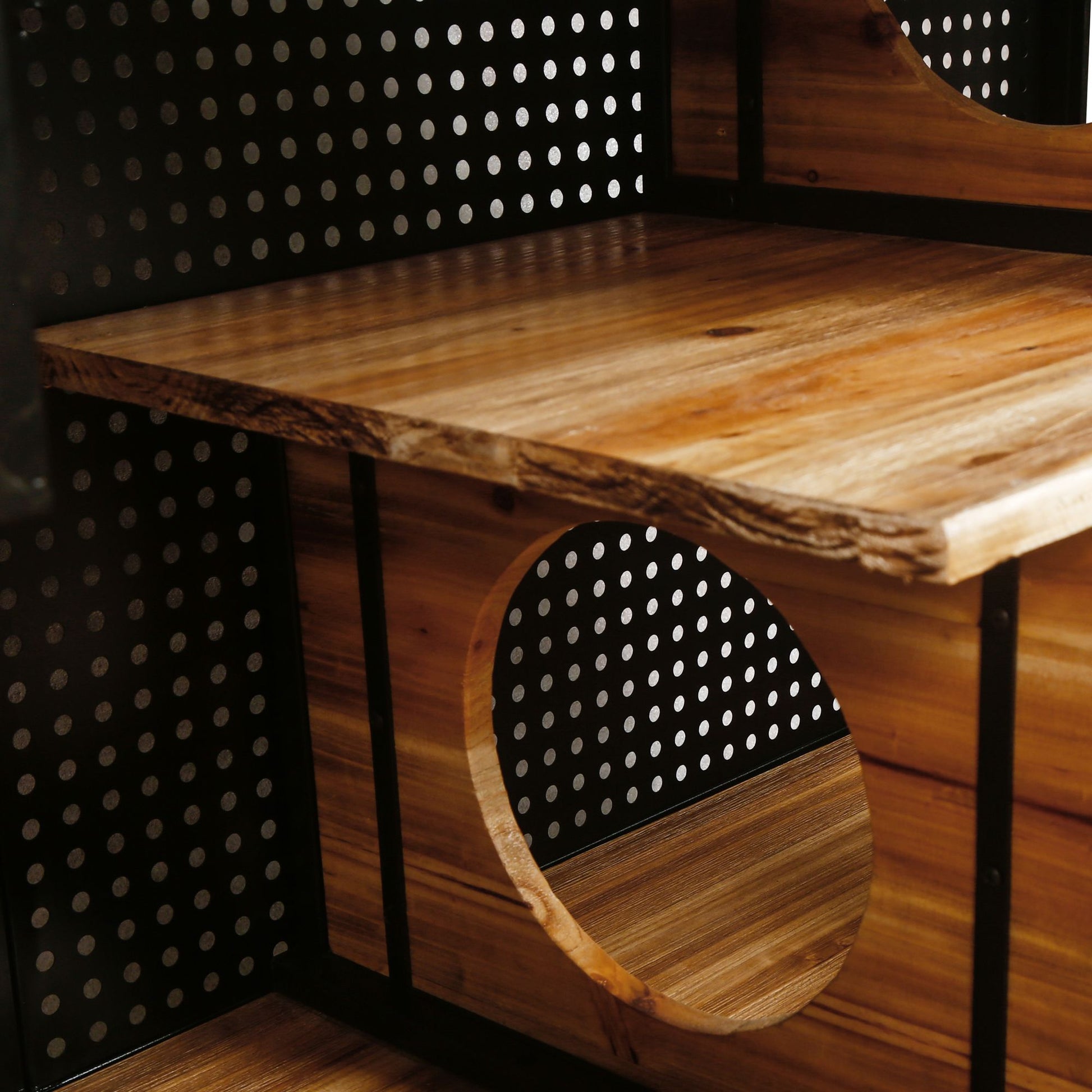 55.12 "Spacious Cat House with Tempered Glass, for Living Room, Hallway, Study and Other Spaces image 12