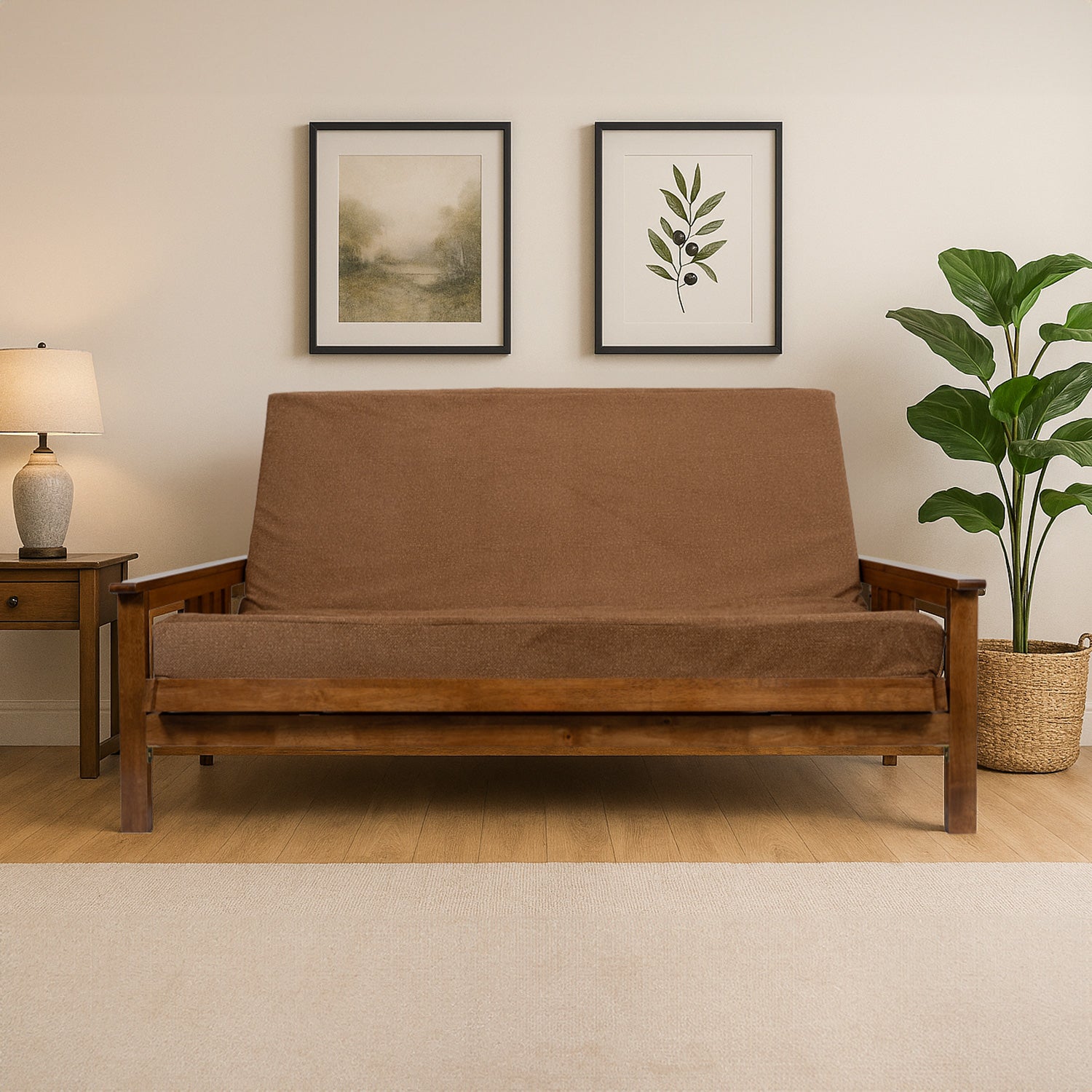 Memory Foam Infused Futon Mattress Full XL – Washable Removable Cover, Heavy-Duty Zipper, Thick Foldable Sofa Bed Cushion for Guest Room, Apartment, Dorm (Frame NOT Included) image 3