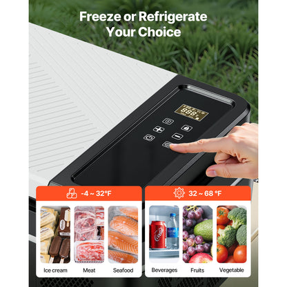Car Refrigerator, DC 12/24V AC100-240V Compressor Electric Cooler, -4°F to 68°F Car Fridge with APP Control, 23 QT Cars Freezer for RVs, Campsites, Boats, Camping, Fishing, 45W Portable Freezer image 4