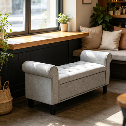 Hall Bench,Bed Bench,Storage Bench,Tufted Shoe Bench image 1