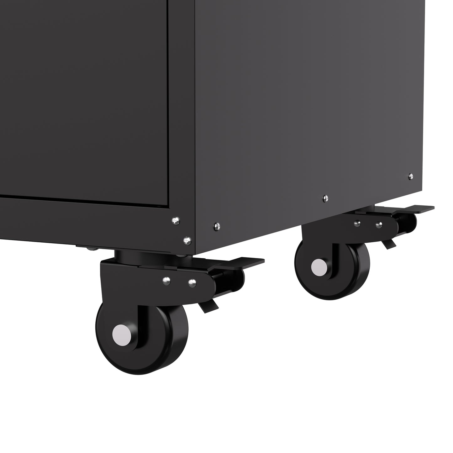 34.3" Rolling Metal Tool Cabinet - Heavy Duty Garage Storage with Lockable Doors & 3 Drawers, Mobile Workbench Organizer for Garage, Workshop, Home image 2