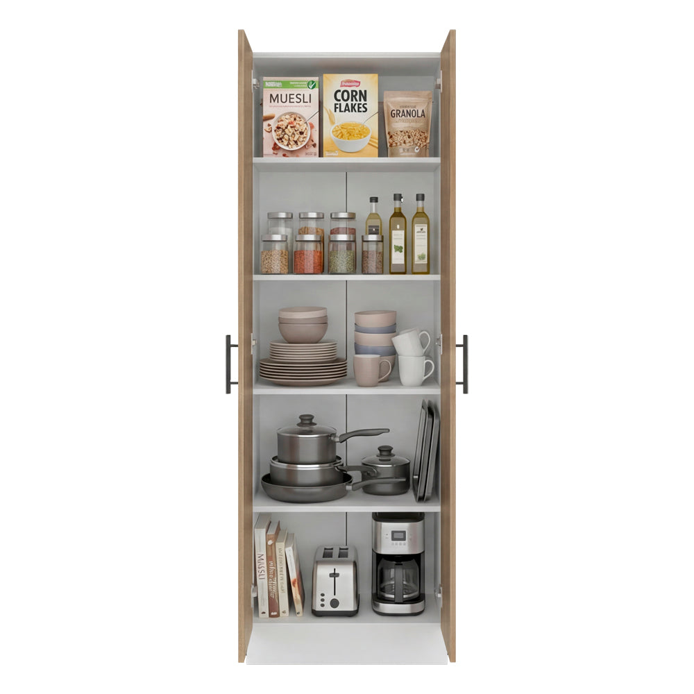 Thommy Valmere Multystorage Pantry Cabinet – Modern 5-Shelf Storage Organizer Bookcase for Living Room & Home Office image 4