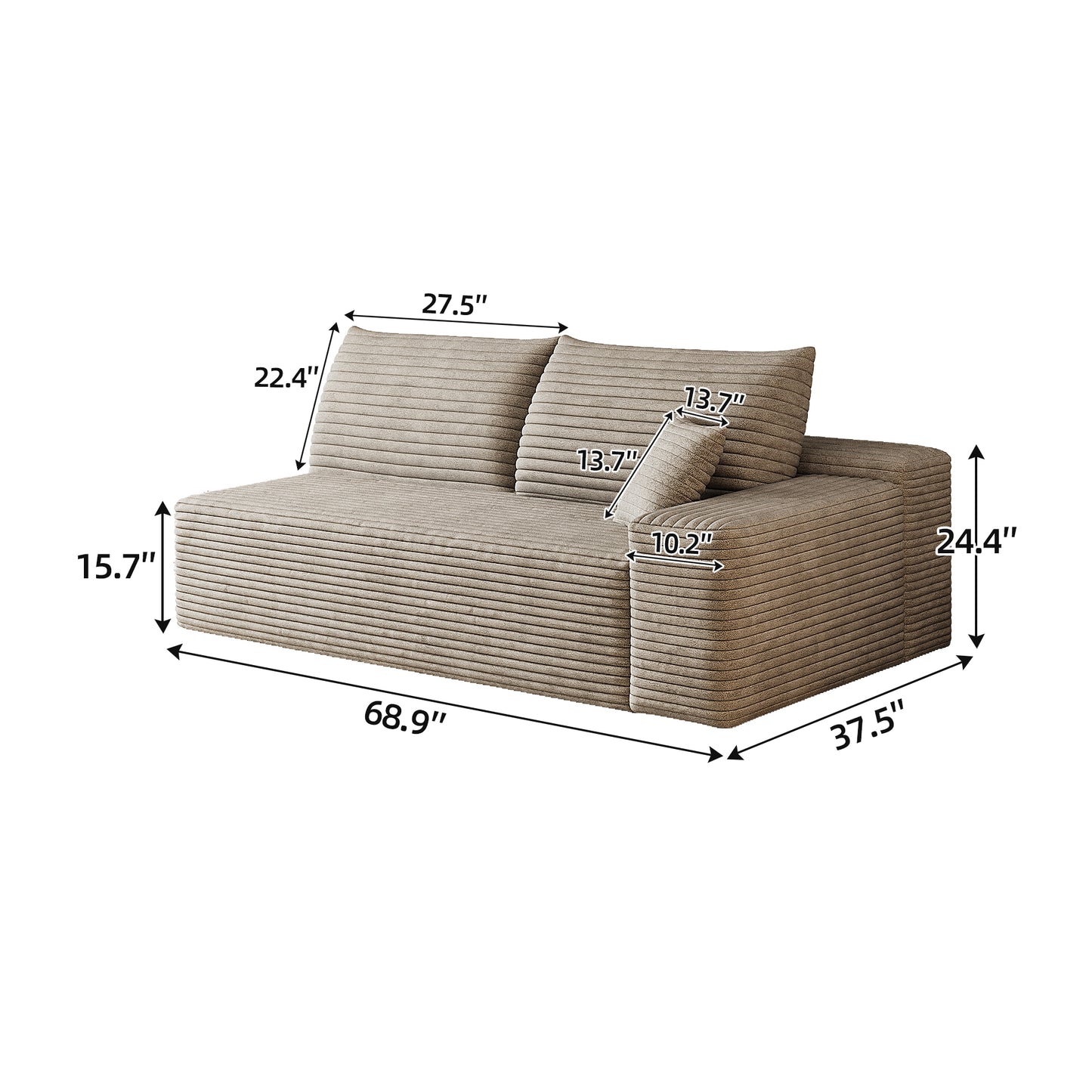 Y165-3R-CAMEL 3seater right camel image 4