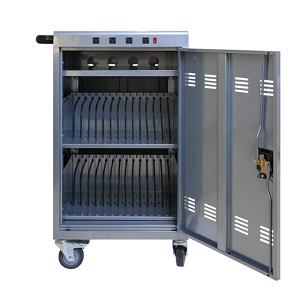 Mobile Charging Cart and Cabinet for Tablets Laptops 35-Device (B30PLUS)-Silver image 11