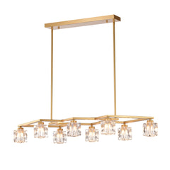 Crystal Chandelier for Dining Room - 8-Light Modern Fixture