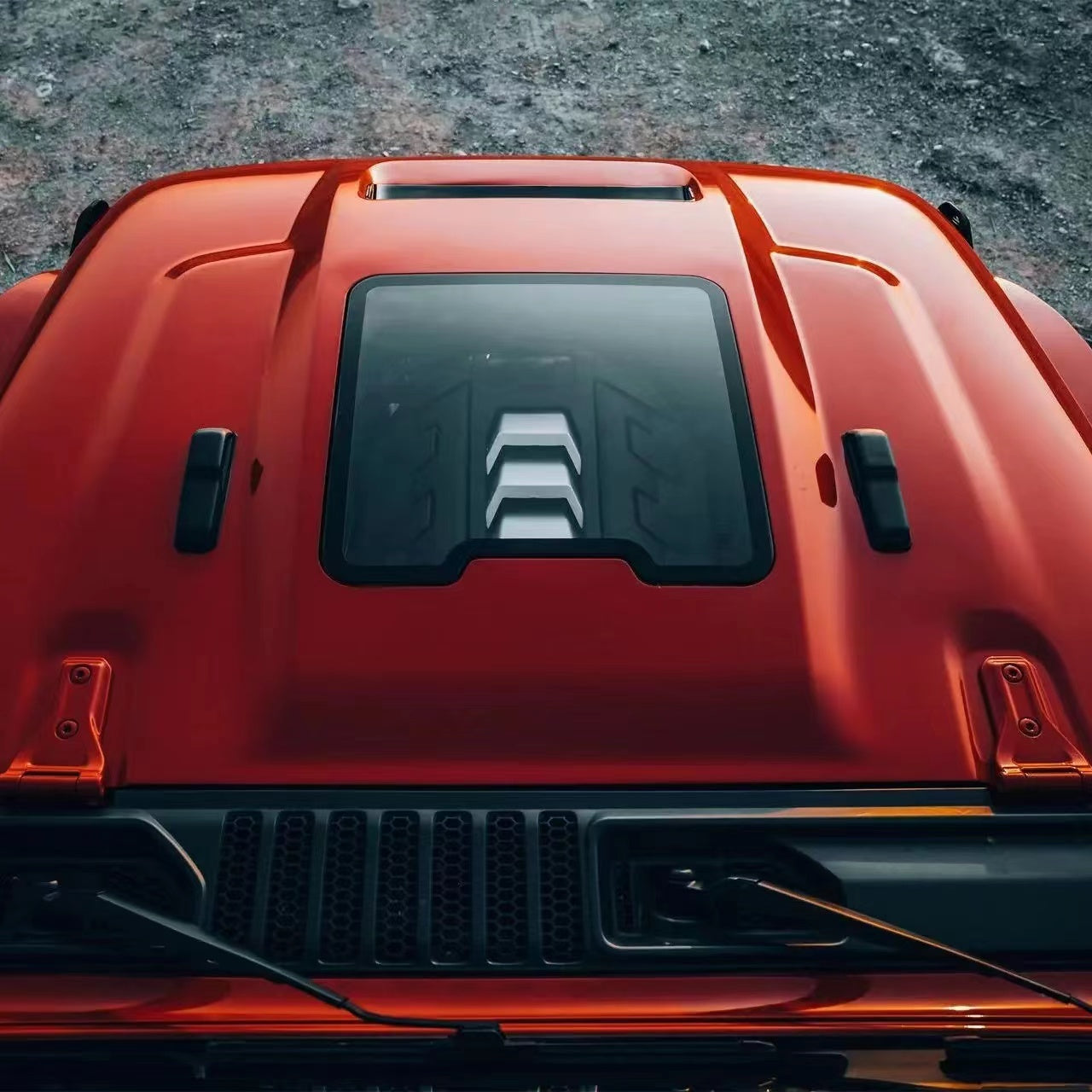 Replacement Hood Vented Heat Dispersion for 2007-2017 Jeep Wrangler JK JKU Hood Upgrade image 10