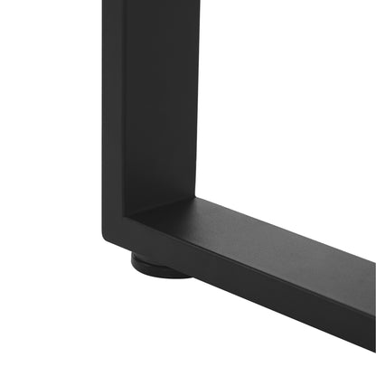59" Wood Bench for Bedroom End of Bed, Farmhouse Indoor Kitchen Table Benches,Versatile Modern Shoe Bench for Entryway, Black image 11