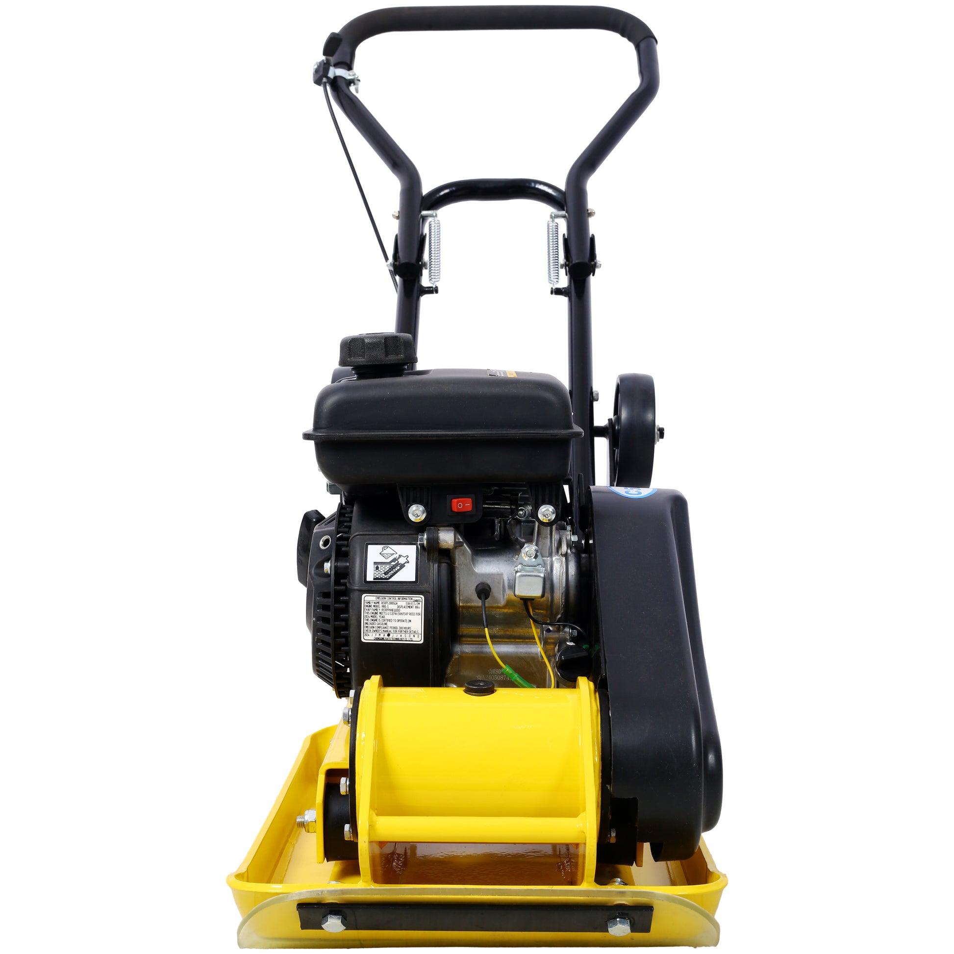 2.5HP Plate Compactor Gas 79.7cc 8200N Force Construction Concrete Tamper Machine Power Paver 19.3 x 12.6" Plate,EPA compliant image 6