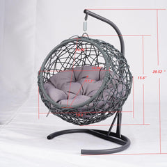 Cozy Cat Swing Bed with Stand & Cushion for Indoor Relaxation