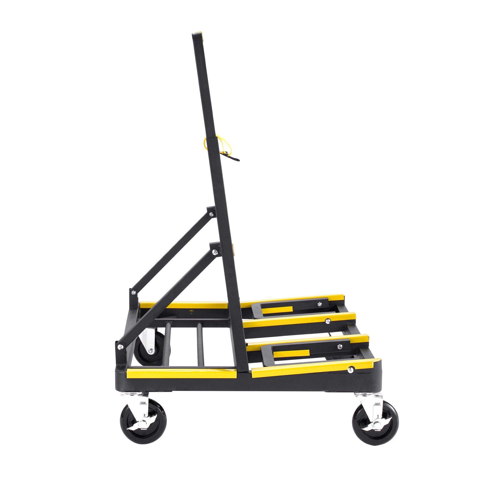 Drywall Cart Dolly, 1800 lbs Load Capacity, Steel Panel Dolly with 4 Swivel Casters & Expandable Deck, Foldable Panel Truck Cart with Tie-Down Strap for Handling Plywood, Plasterboard, Glass image 9