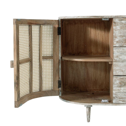 57x16x33" Tv Console With Cane Doors image 6
