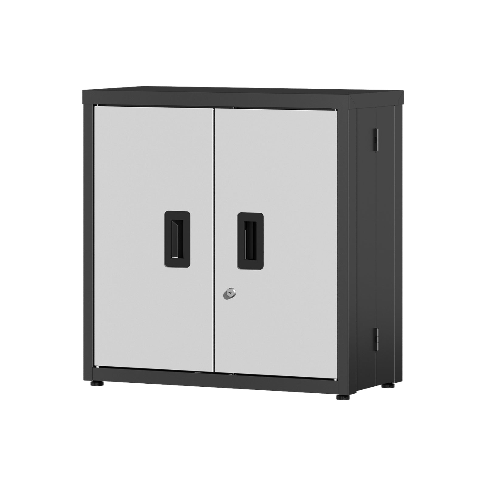Metal Tool Garage Storage Cabinet with 2 Doors and lock image 1