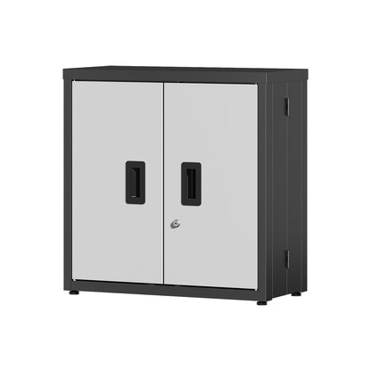 Metal Tool Garage Storage Cabinet with 2 Doors and lock image 1