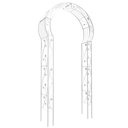 Metal Garden Arch Assemble Freely with 8 Styles Garden Arbor Trellis Climbing Plants Support Rose Arch Outdoor Arch Wedding Arch Party Events Archway Cream White image 5
