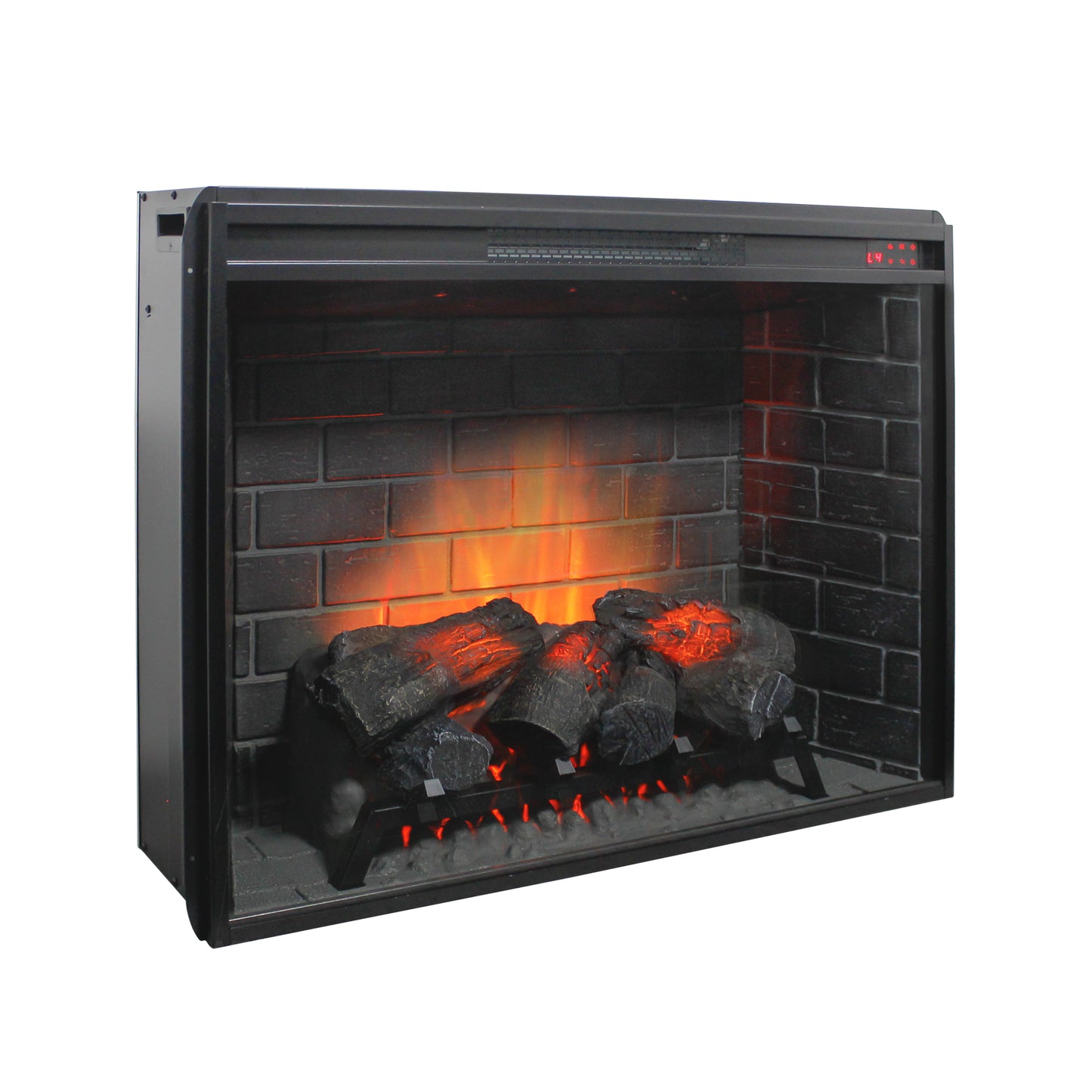 33 inch Infrared Electric Fireplace with Removable Trim kit Insert, Touch Panel Home Decor Heater image 3