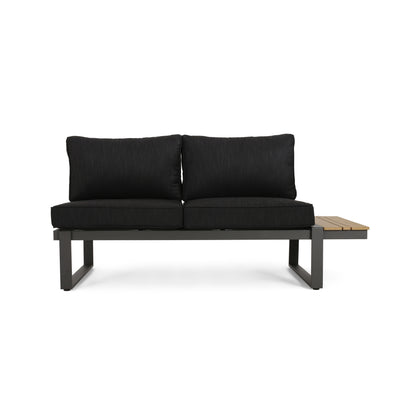 Sterling V-Shaped Outdoor Aluminum 5 Seater Sofa Set with Cushions image 3