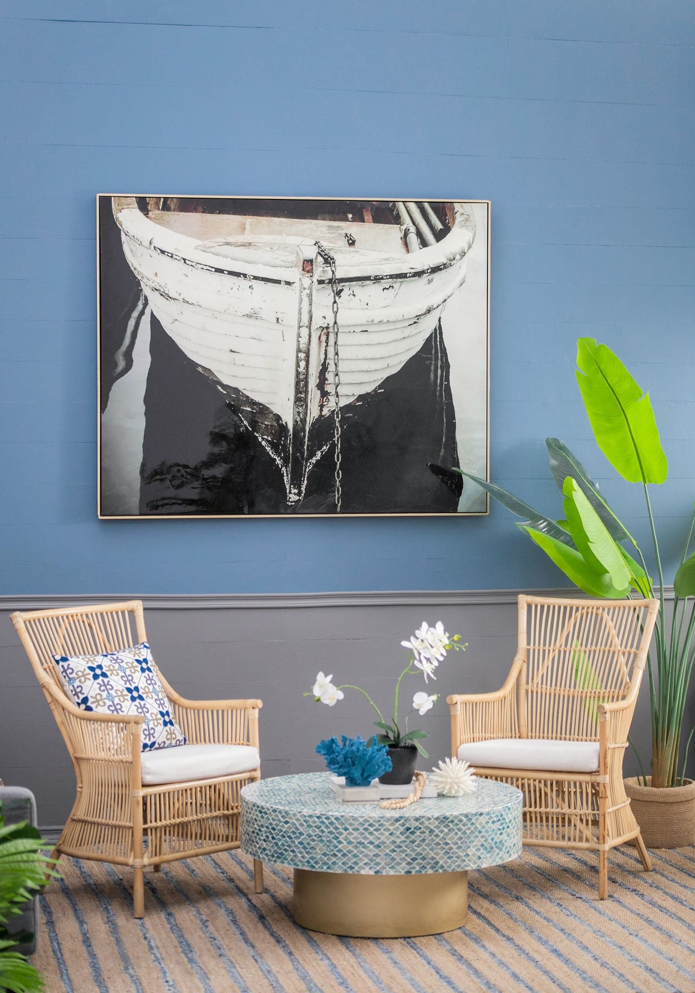 59" x 47" Large Black and White Rectangular Wall Art with Frame, Wall Decor for Living Room Bedrrom Entryway Office image 4
