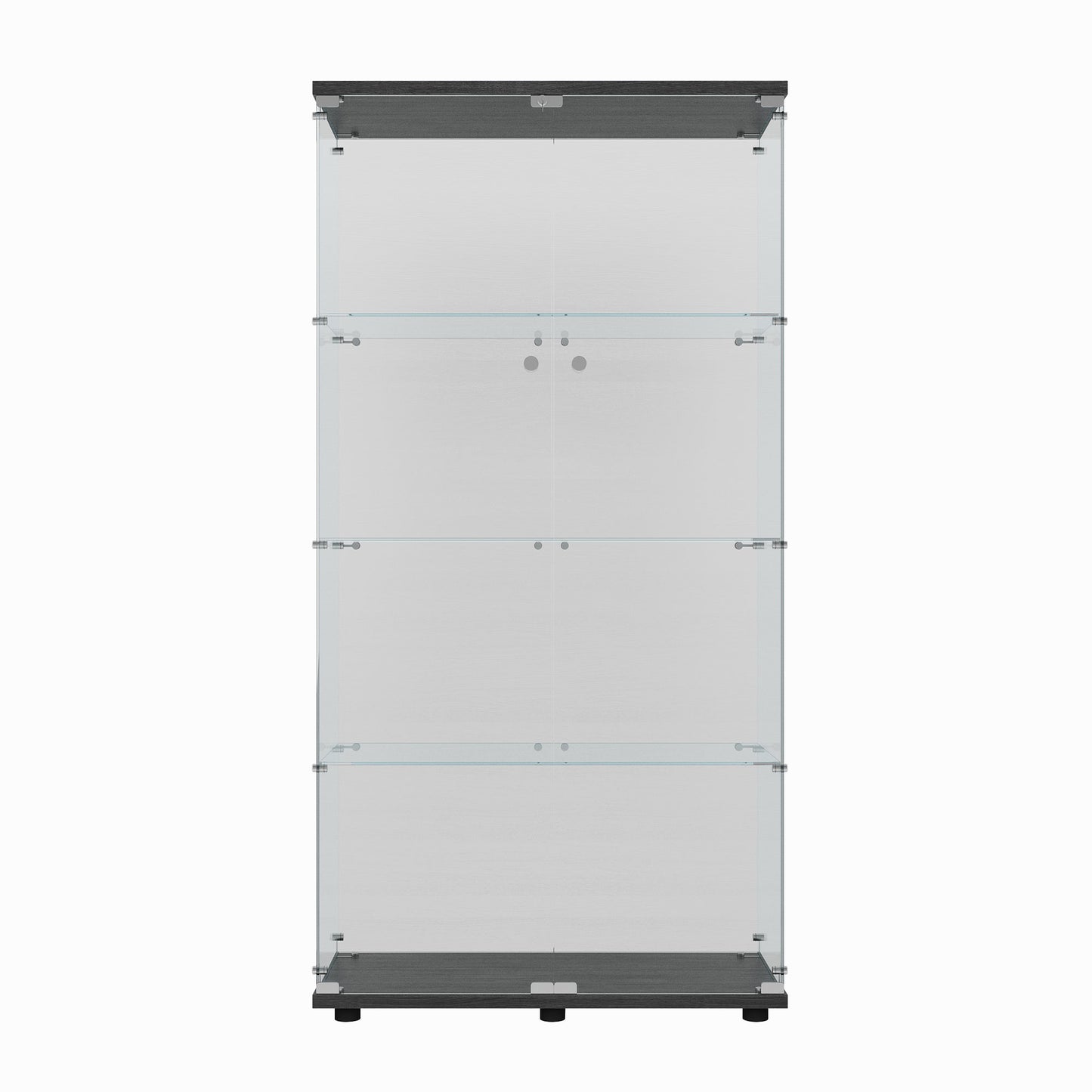 Secure storage cabinet with lock for home office or retail