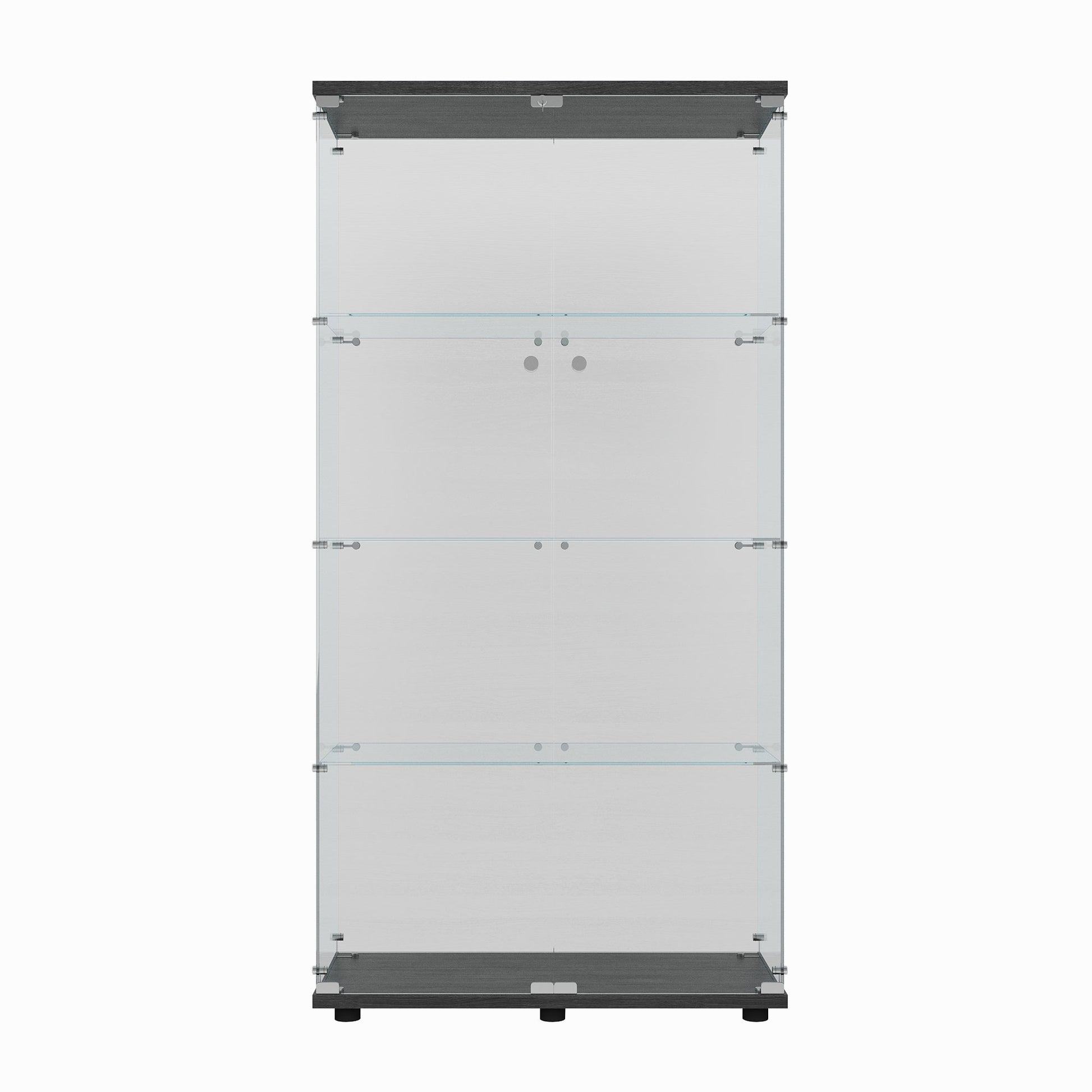 Secure storage cabinet with lock for home office or retail