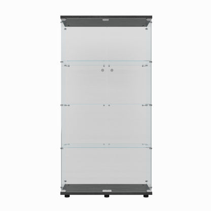 Secure storage cabinet with lock for home office or retail