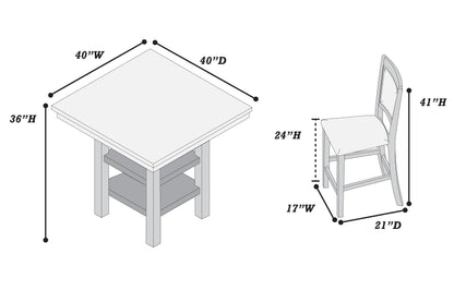 5-Piece Counter Height Set image 6