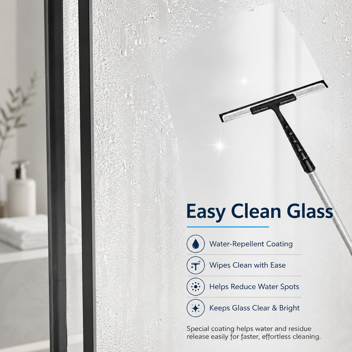 60" W x 73" H Soft Closing Sliding Frameless Black Shower Doors,8mm Easy-Clean Explosion-Proof Tempered Glass, Matt Black image 4