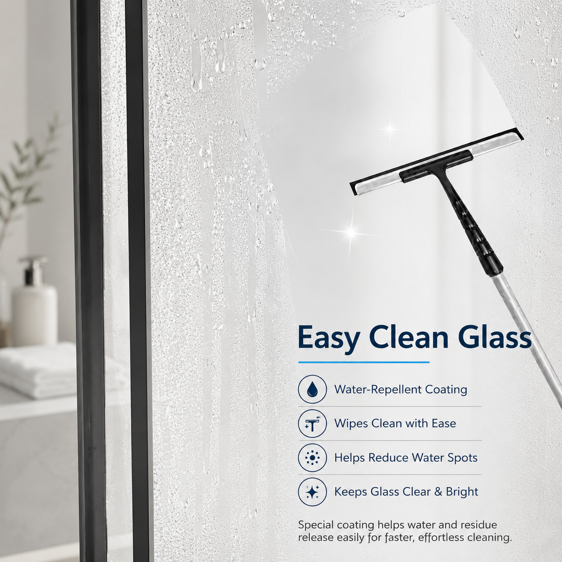 60" W x 73" H Soft Closing Sliding Frameless Black Shower Doors,8mm Easy-Clean Explosion-Proof Tempered Glass, Matt Black image 4