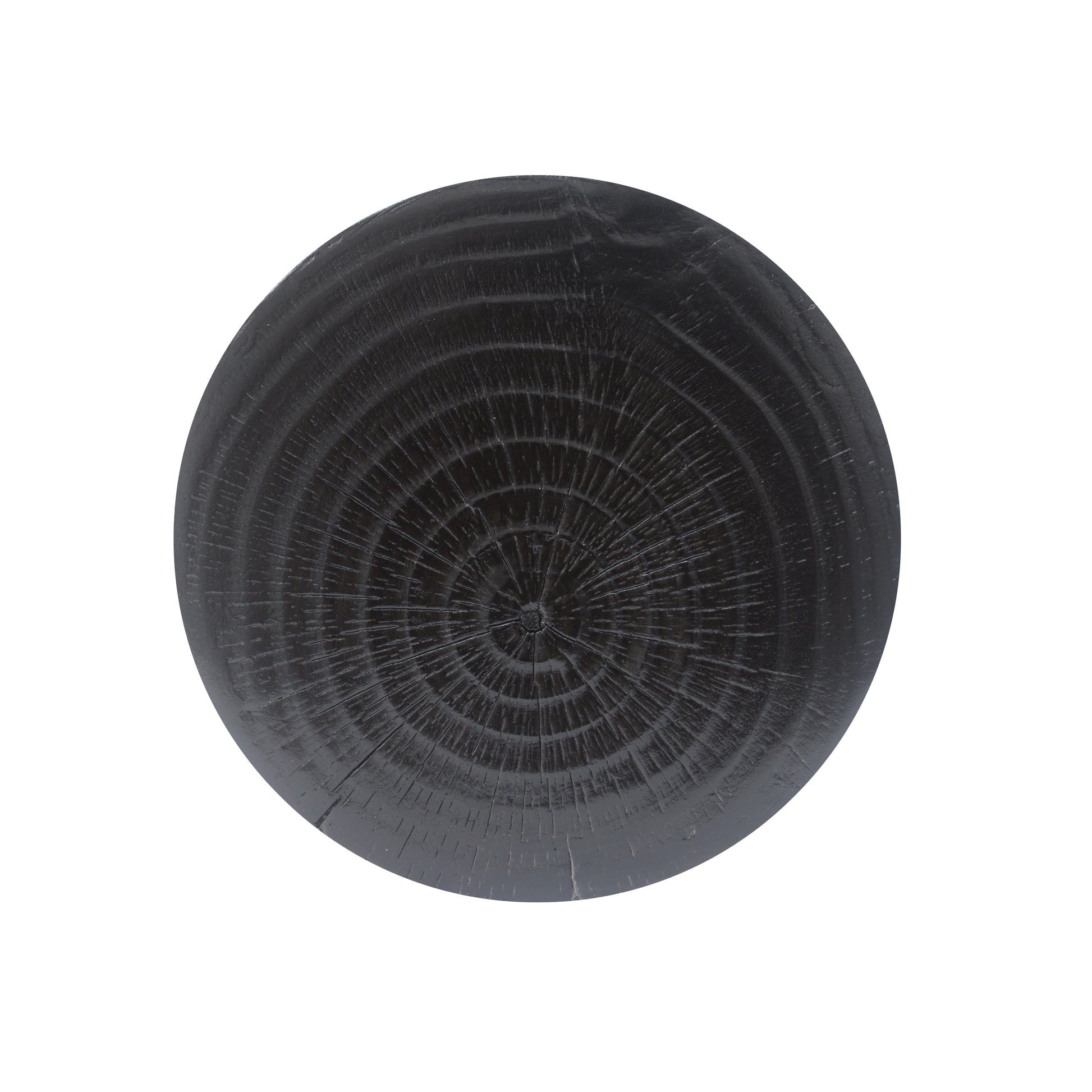 MGO Hollow Side Table, Wood-like texture, Black Color image 8