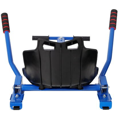 Hoverboard Seat Attachment Go-Kart,Fits 6.5" 8"10" Hoverboards,Sturdy Adjustable Off-Road Frame,Hover Cart for Family Fun,not include Hoverboard,Blue image 6