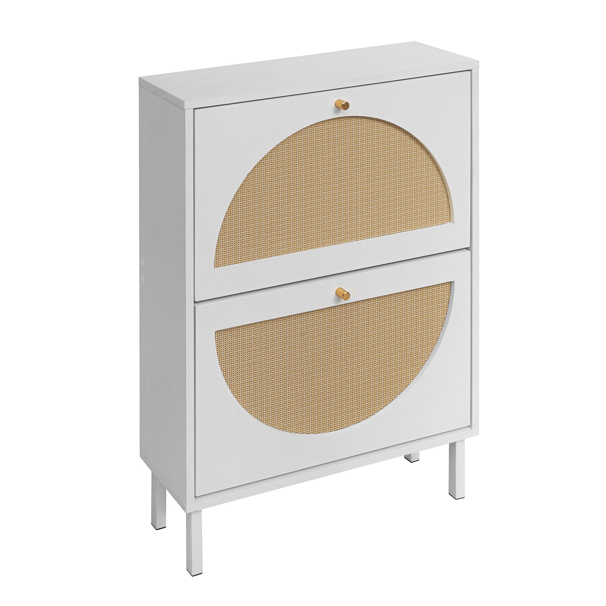 2 Door Shoe Rack, Rattan, Double Layer, Suitable for Living Room, Hallway image 11