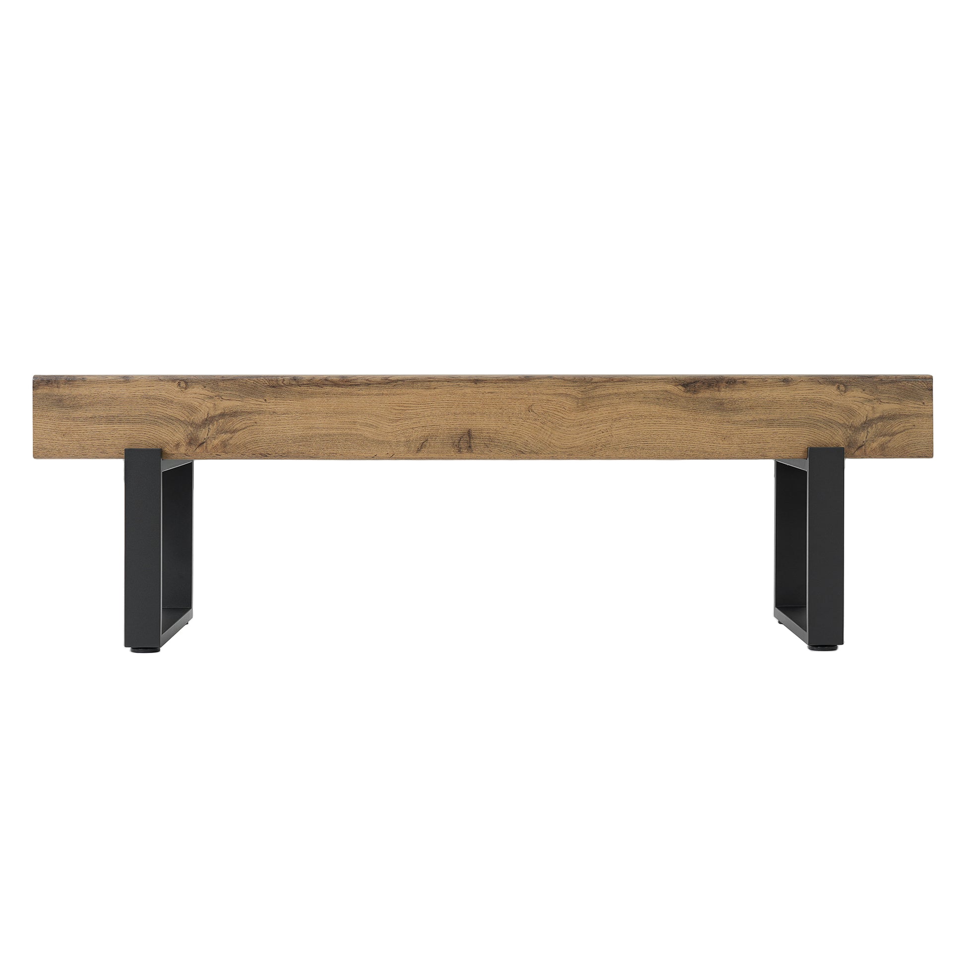 59" Wood Bench for Bedroom End of Bed, Farmhouse Indoor Kitchen Table Benches,Versatile Modern Shoe Bench for Entryway, Natural image 6