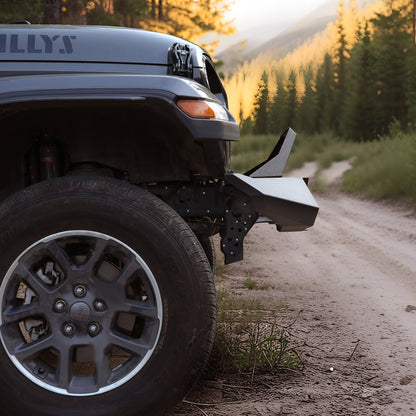 X Style Front Bumper with Winch Plate Compatible with Wrangler JK (2007-2017) Heavy Duty Black Textured Manganese Steel Construction, Perfect for On and Off-Road Used image 9