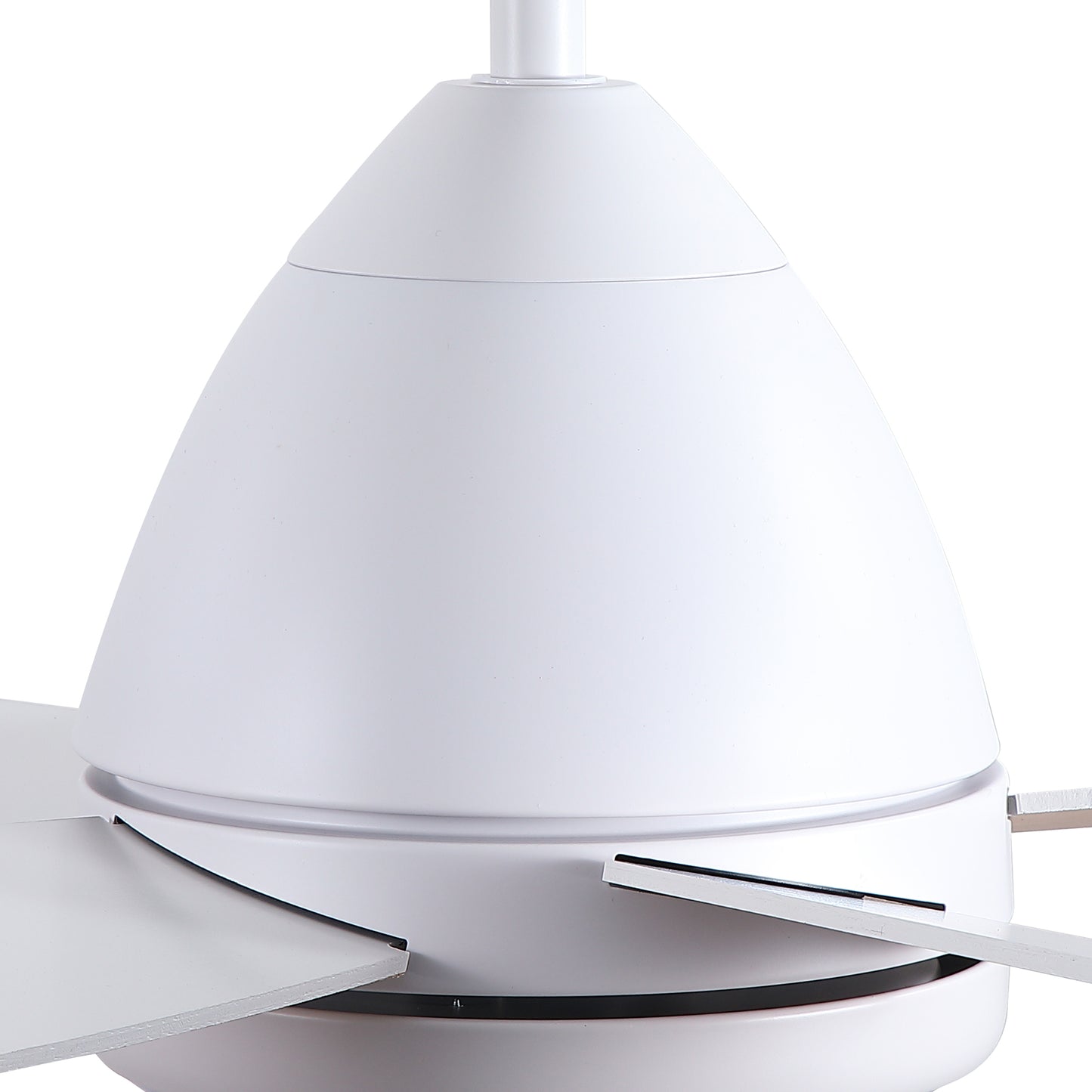52 in. Indoor White Ceiling Fan with Intergrated LED Light Kit, Remote Control, 5 Plywood Blades and Work with Smart APP image 12
