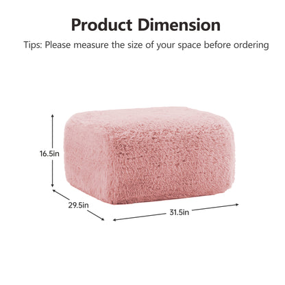 Aviana Ottoman Plush Fabric -Pink image 3