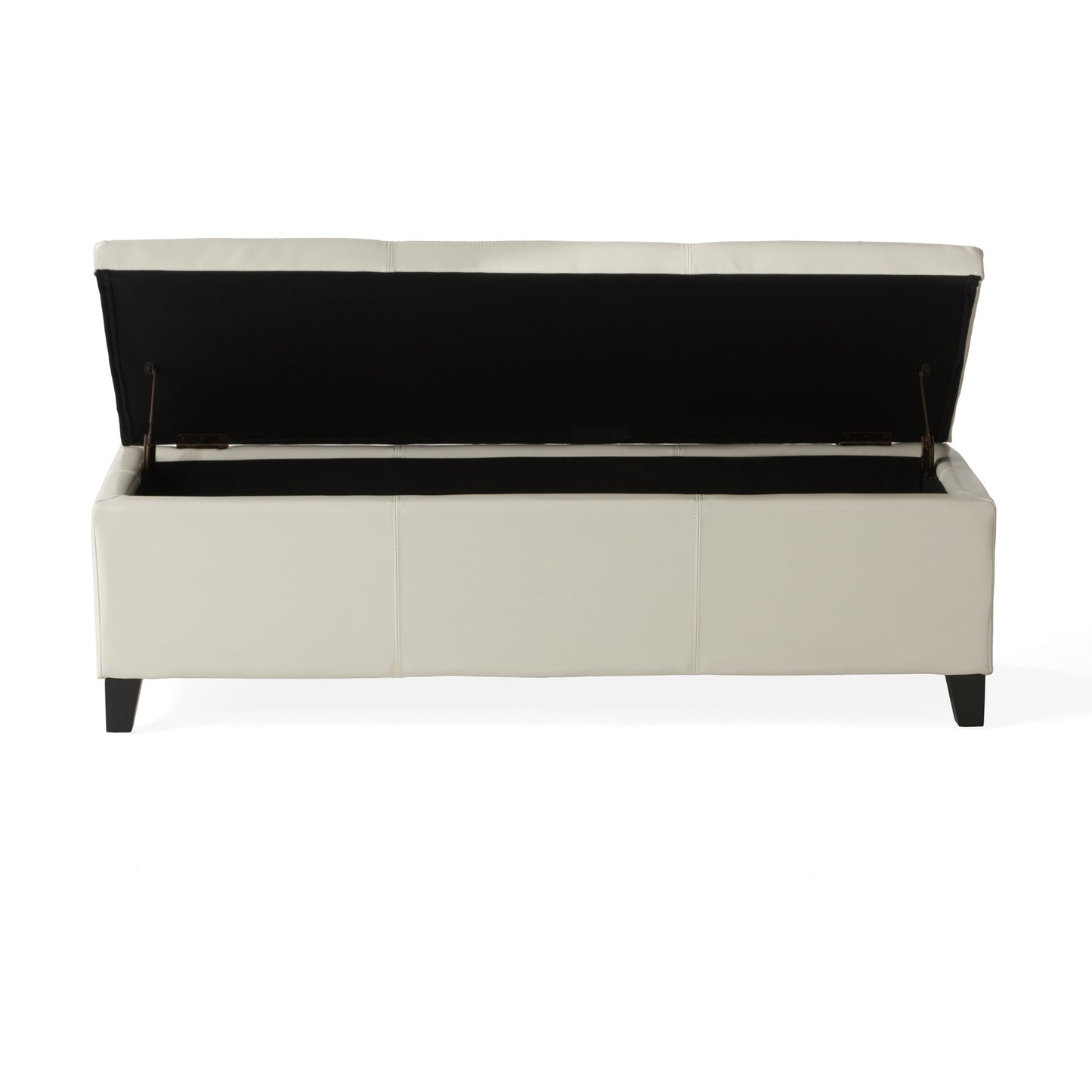 Upholstered PU Leather Storage Ottoman, Solid Wooden Legs (old sku 57742.00IVY) image 6