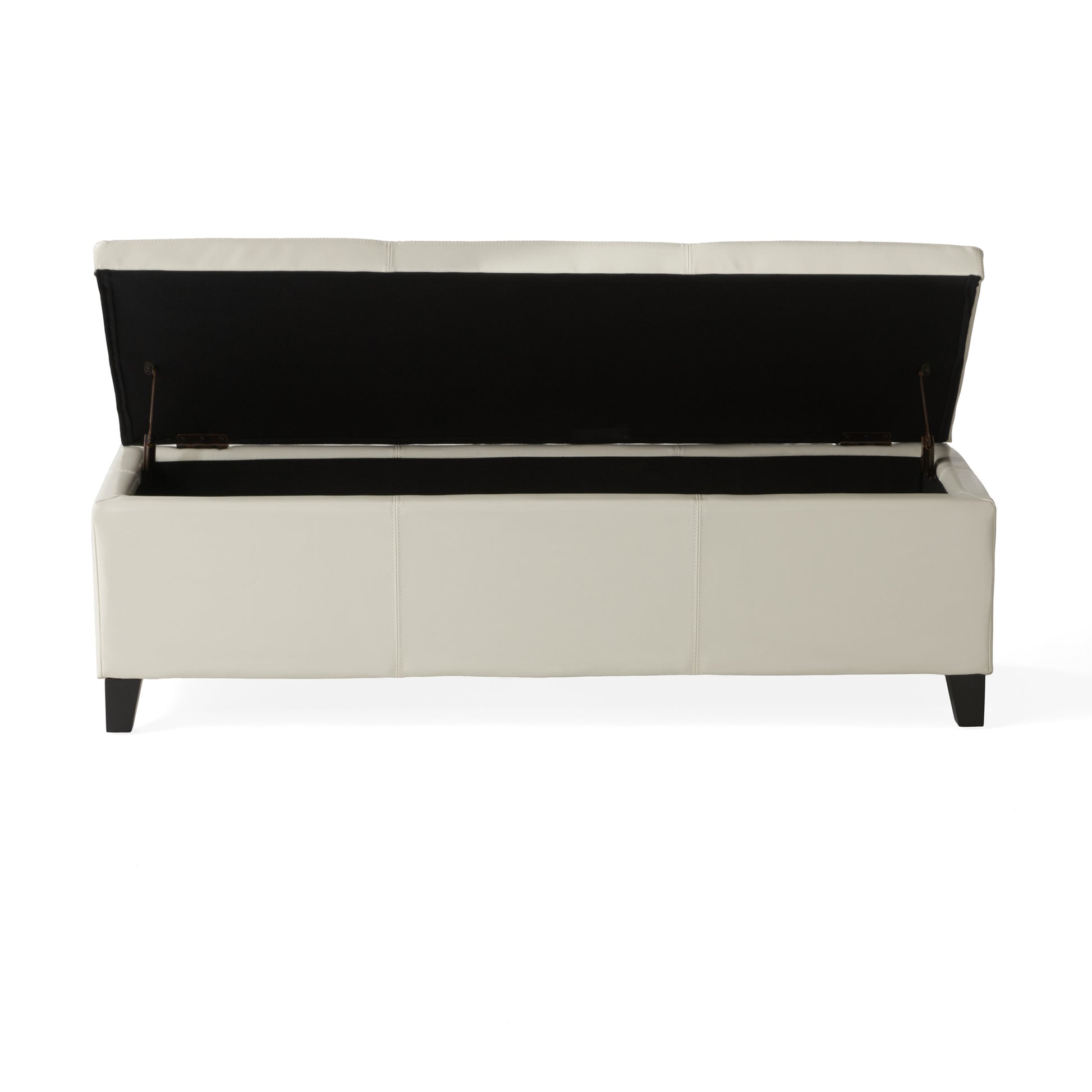 Upholstered PU Leather Storage Ottoman, Solid Wooden Legs (old sku 57742.00IVY) image 6