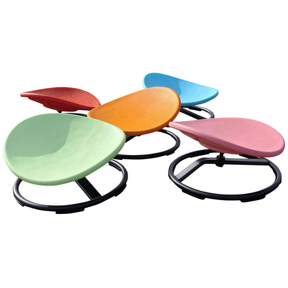 Sensory chair with non-slip feet and ball bearings