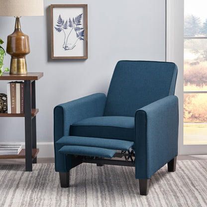 Navy Blue Fabric Push Back Chair for Elegant Home Décor(Old SKU:52422.00FDBL) image 4