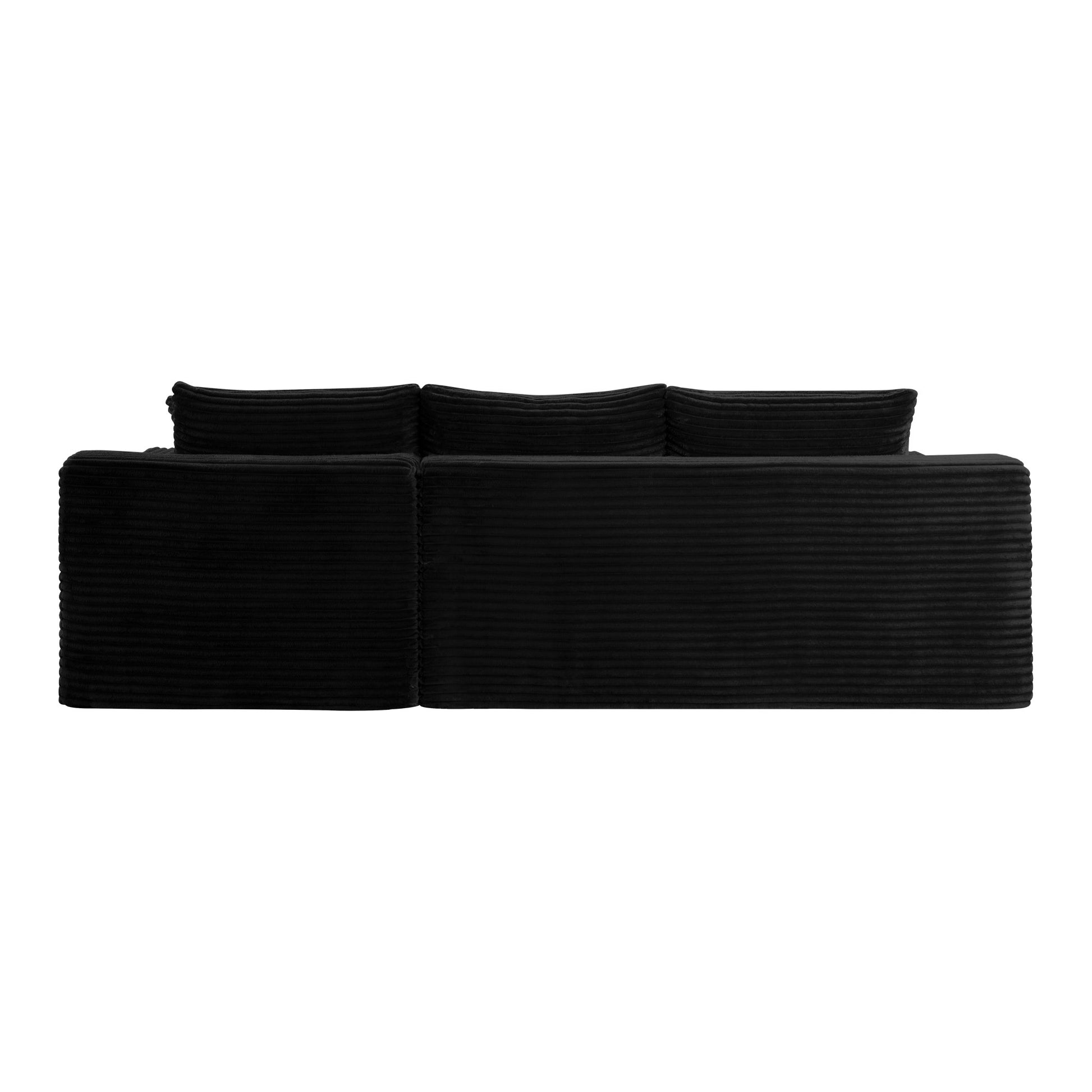 106.3" Cloud Modular Sectional Sofa Couch with L-Shape Chaise,Modern Minimalist Upholstered Couches for Living Room Bedroom,Deep Seat Corner Couch,No Assembly Required image 12