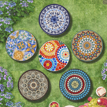 Outdoor Side Table,Colorful+Black image 9
