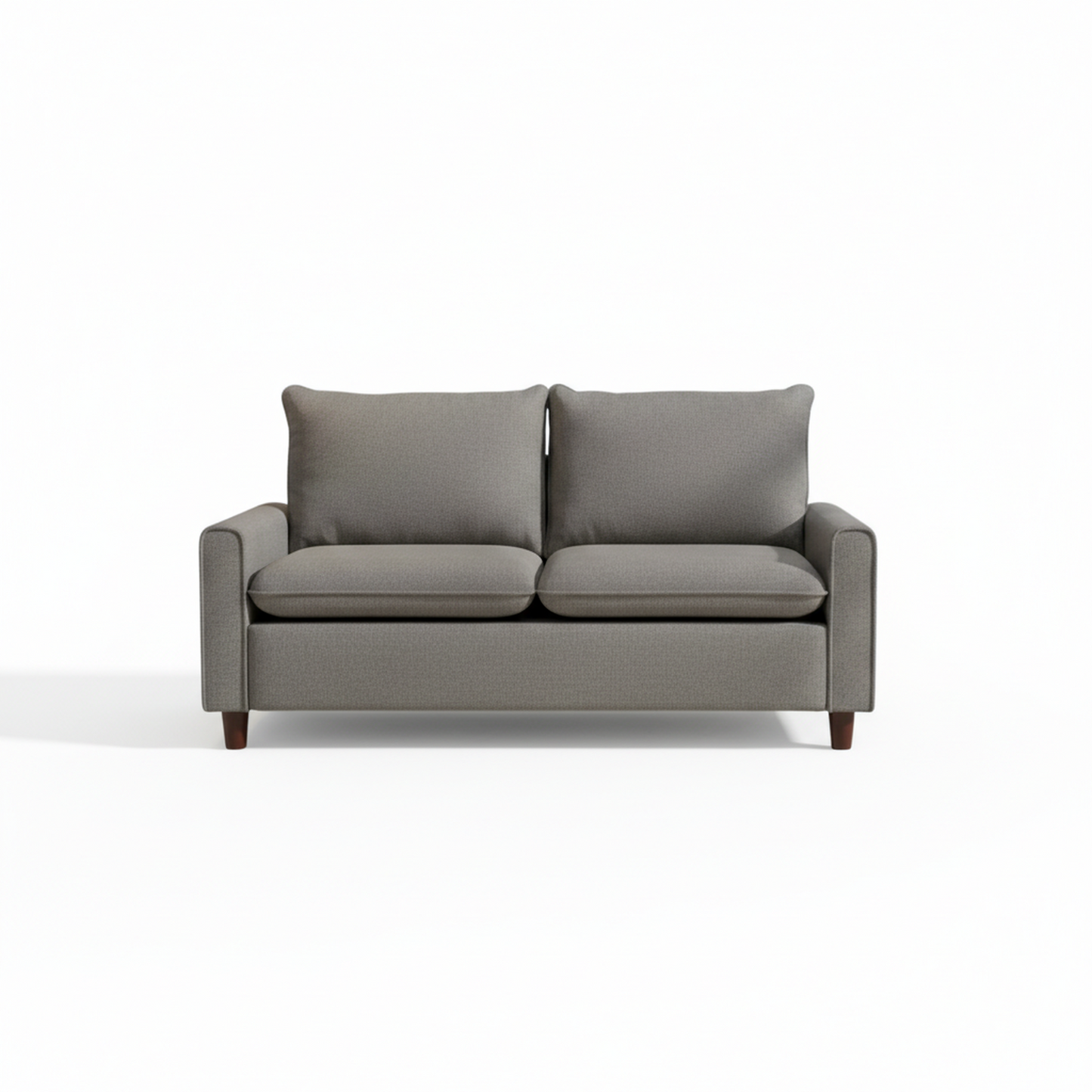 Container Furniture Direct Kathy Collection Modern Contemporary Fabric Upholstered Livingroom Loveseat Sleeper, Dark Grey image 7
