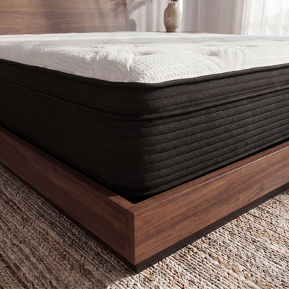 13 Inch Hybrid Plush Queen Mattress with Pocketed Coils and Phase Change Cooling Fabric image 4