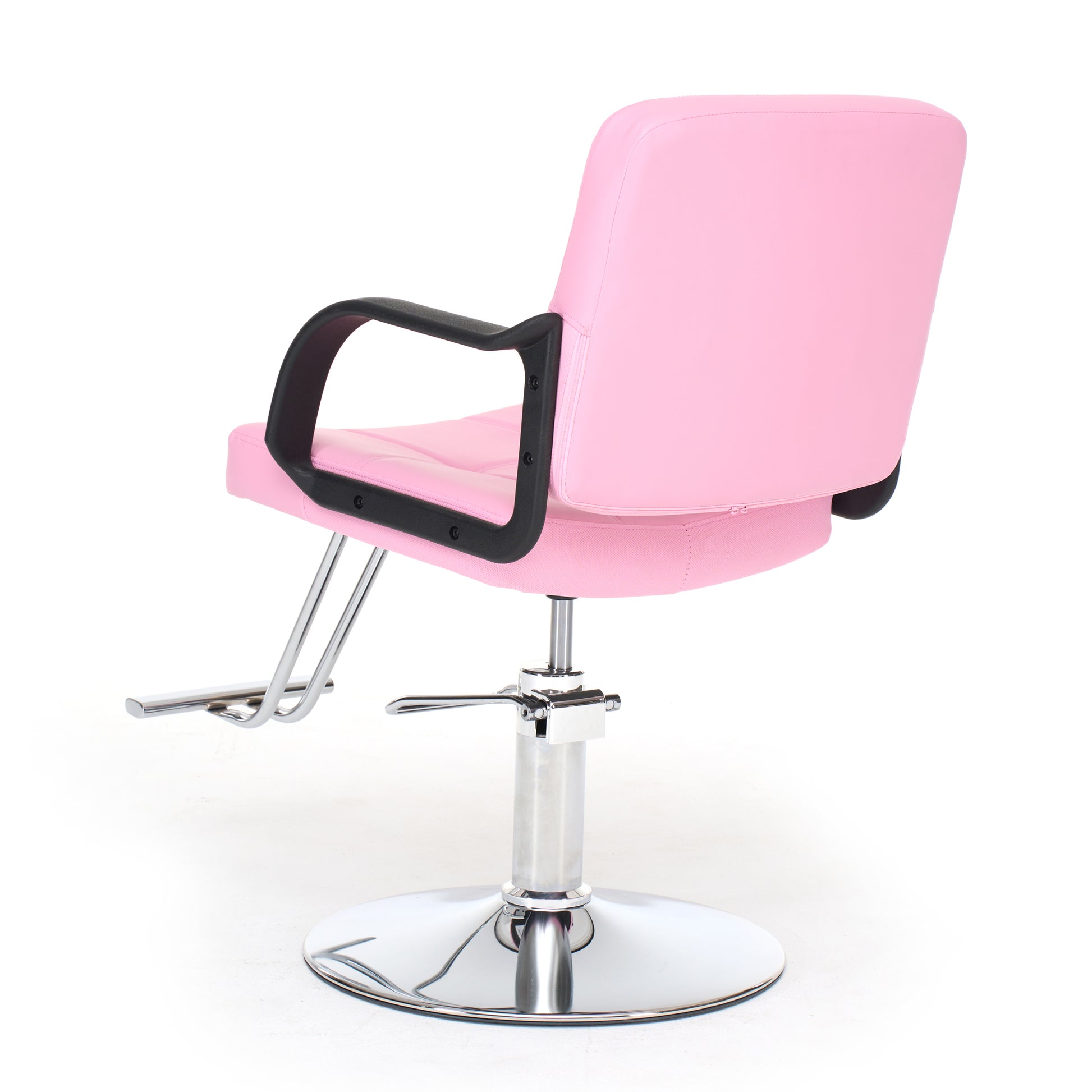 Barber Chair for Hair Stylist- 360° Swivel, Adjustable Height, Capacity 350 LBS with Heavy Duty Hydraulic Pump,PINK image 6