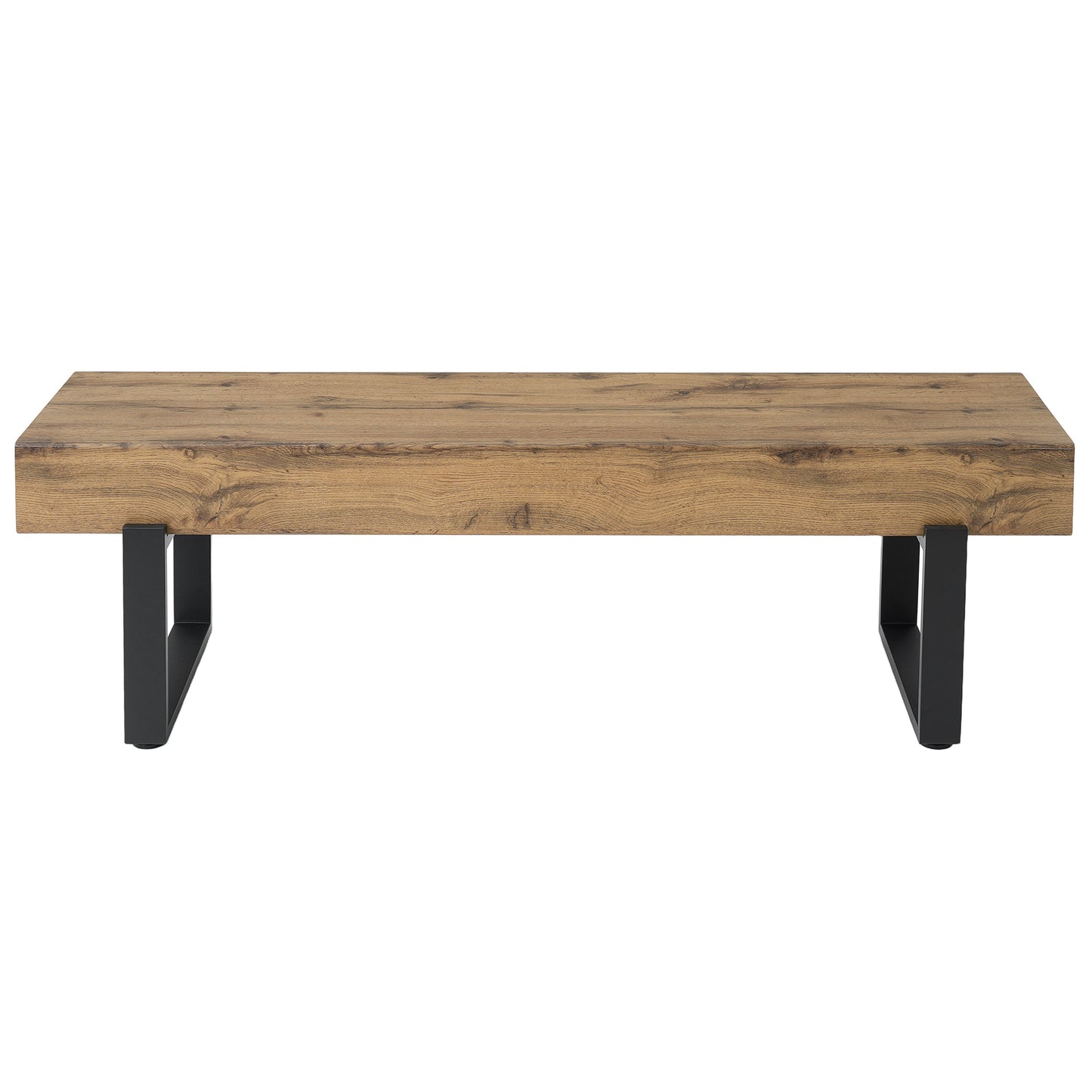 59" Wood Bench for Bedroom End of Bed, Farmhouse Indoor Kitchen Table Benches,Versatile Modern Shoe Bench for Entryway, Natural image 7
