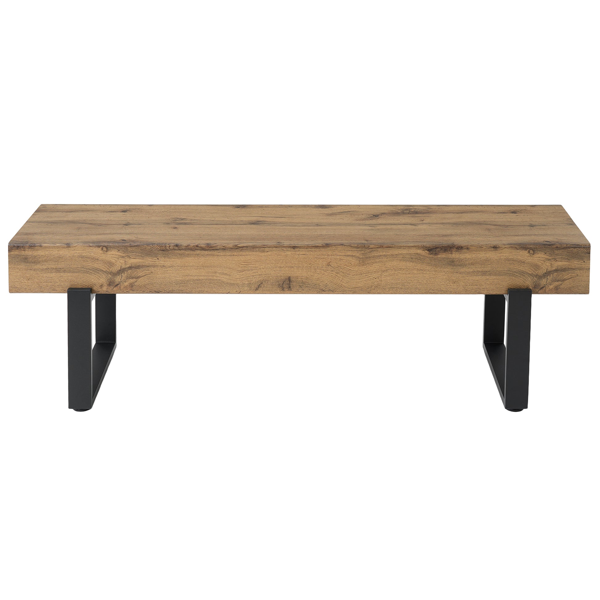 59" Wood Bench for Bedroom End of Bed, Farmhouse Indoor Kitchen Table Benches,Versatile Modern Shoe Bench for Entryway, Natural image 7
