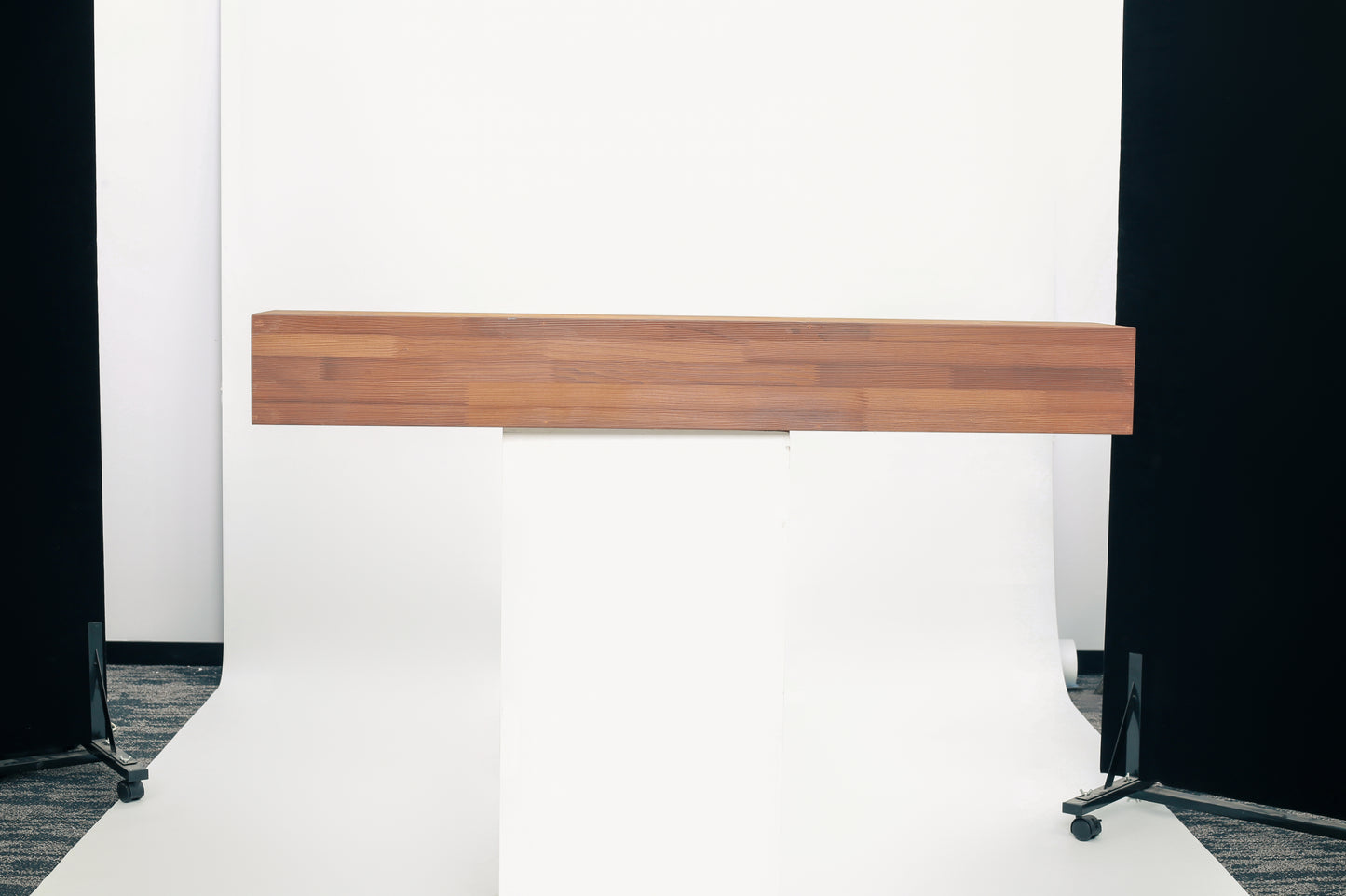 48" Rustic Wood Fireplace Mantel, Wall-Mounted & Floating Shelf for Home Decor image 2