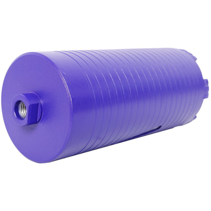 4 inch Diamond Dry Core Drill Bit, Upgraded Welded Core Bits for Concrete with Rebar, Masonry, Brick, Mortar – 5/8"-11 Thread,turbo image 4