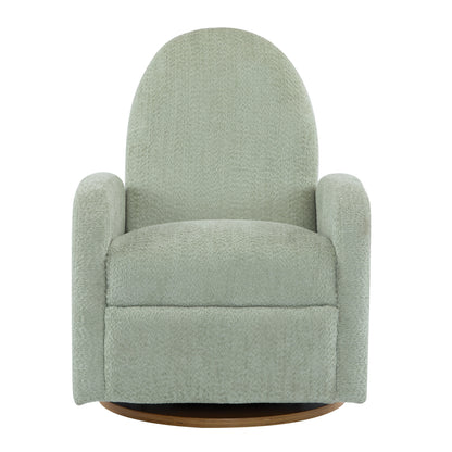 360 Swivel and Glider Recliner Chair-Light Green image 2