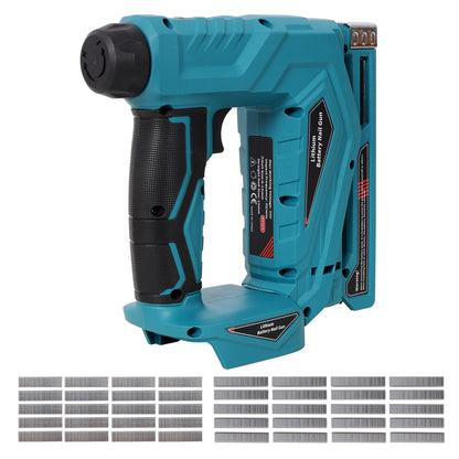 2-in-1 Cordless Brad Nailer & Narrow Crown Stapler, Compatible with Makita 20V MAX Battery, Battery Powered Nail Gun with Safety Lock, Professional Woodworking DIY Fastening Tool, Tool Only image 3